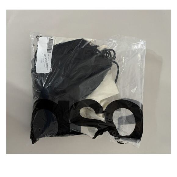 Aria Cove Taylor Satin Cami Mini Dress Oversized Bow Black White Womens Size 12 - Picture 13 of 14